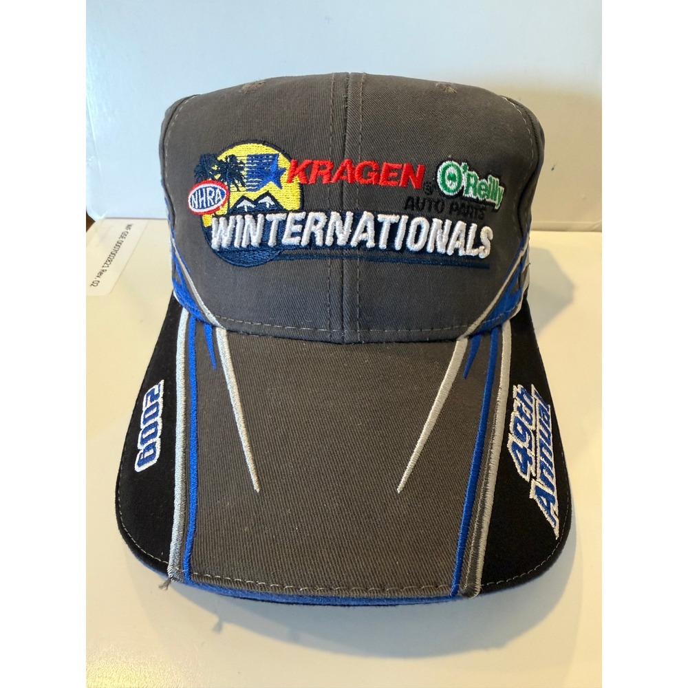 NHRA Kragen O'Reilly Winternationals 2009 Hat 49th Annual Pomona Racing Cap Gray